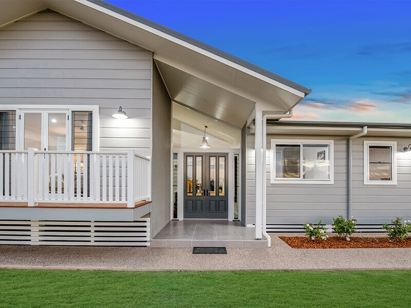 Entrance of home by CRJ Designer Homes