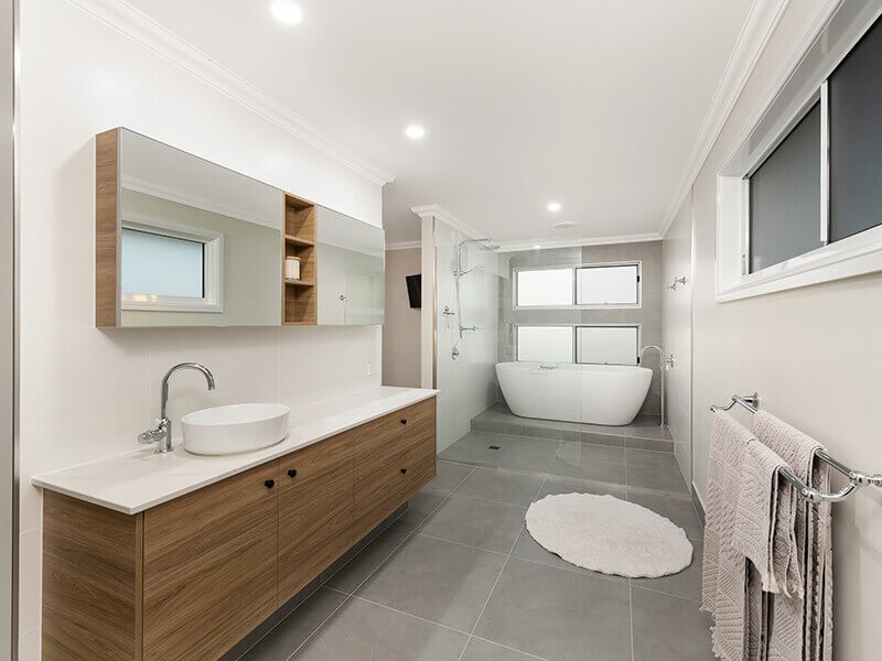 Custom built bathroom