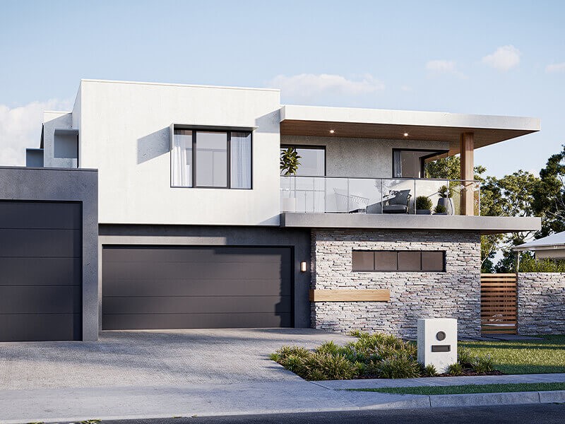 3D house render for a plan designed by CRJ Designer Homes